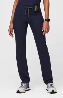 Navy Yola Skinny Scrub Pants