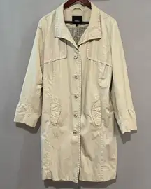 Massimo Cream Trench Coat