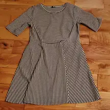 Apt 9 Womens Striped Flirty Twirl Dress, Sz Large