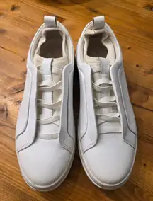 Nyle Platform Sneaker In White Leather