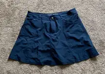 L. L. Bean Navy Skort Skirt SIZE 12
