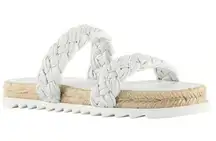 Marc Fisher Jaime Flat Espadrille Slip On Sandals Slides Size 9