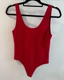 Aritzia Wilfred Free Leila Bodysuit Red Size Large