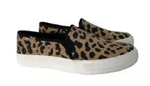 Keds Animal Print Double Decker Slip On Canvas Sneaker size 7.5