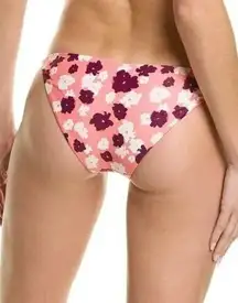 NWT Tanya Taylor Floral Tia Bikini Cheeky Swim Bottom Beaded Sides L Pink #2522