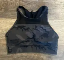 Zyia Active One More Rep Camouflage Padded Athletic Sports Bra Size Medium