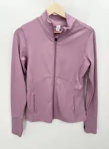 Marika Jacket Women SMALL Purple Long Sleeve Thumbholes Full Zip Activewear