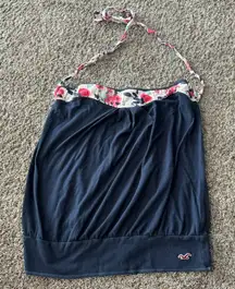 Vintage Hollister Y2K Tube Top Style Halter Top Floral String Juniors Size Large