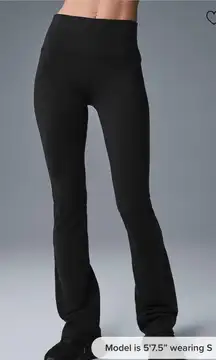 Alo Black Bootcut Flare 7/8 Leggings