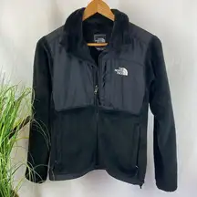 North Face Black Zip Cozy Fuzzy Fleece Long Sleeve Sport Jacket XS