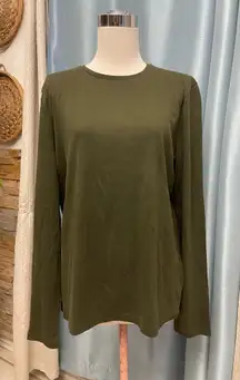 Jones New York Forest Green Long Sleeve Women's Top