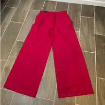 NWT wide leg editor pant pink -4
