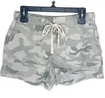 Thread & Supply pastel camo lyocell drawstring patch pocket mini shorts size S