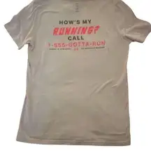 Under Armour HeatGear T-Shirt "How's My Running?" Graphic Moisture Wicking Mu