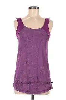 Lululemon Activewear Tank Top With Built in Bra Scoop Neck Women's Purple Size 6