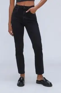 Everlane The Original Cheeky Jean Organic Cotton Black 28 Crop