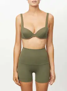 NEW Free People Its Now Cool Contour Boost Bra Bikini Top Caraway Size 8