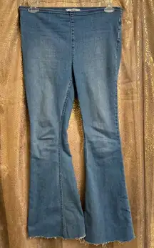 Free People We The Free Penny Pull-On Flare Jeans Light Wash Size 31