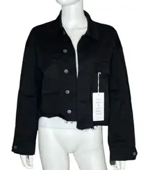 Boyish Jeans The Camden Denim Shirt Jacket Black Beauty Women’s Sz S