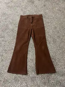 American Eagle Brown Corduroy Flare Pants