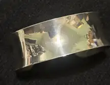 VTG Sterling Silver Cuff Bracelet 25mm Solid 925 Silver