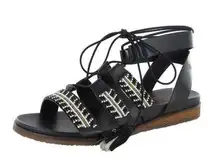 Pikolinos Antillas Beaded Gladiator Sandals Black Size 39 9