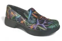Dansko Women's Winona Paradise Floral Textured Loafer Flat Clog Size EU 37 6.5-7