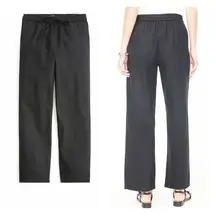 J.‎ Crew Linen-blend slim wide-leg drawstring pant