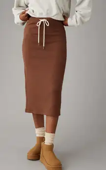 NWOT American Eagle Highrise Rib Knit Midi Skirt