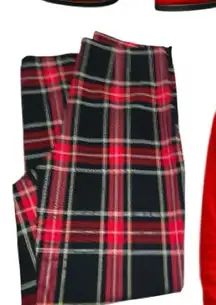 Time & tru new Plaid stretchy Pants with side zipper