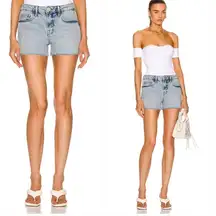 Frame Denim Le Grand Garcon Shorts Cut Off Denim Short Richlake Wash Size 30