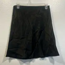 Aritzia Babaton New Slip Denude Black Satin skirt 6