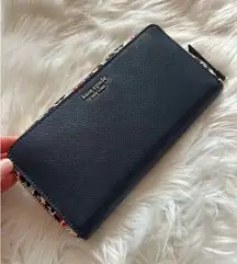 Kate spade dark blue navy wallet in excellent condition 8x4