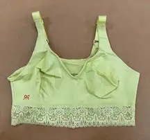 New Ruby Ribbon Lace Lux Demiette Bra Spring Green Floral