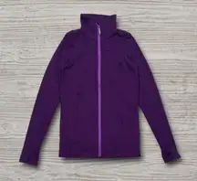 ★ Lululemon Athletic Purple High-Neck Tadasana Jacket w/ Mesh Back Panel ★