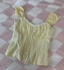 Hollister Yellow Blouse