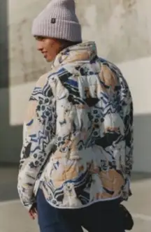 NWT Free People Movement Pippa Printed Packable Puffer Jacket Polar Bear | Small