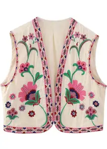Embroidered Vest Vintage 