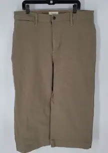 Madewell Green Emmett Wide Leg Crop Jeans 36