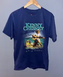 Kenny Chesney Brothers of the Sun Tour 2012 Blue T-shirt Music Concert