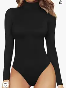 Women's Mock Turtle Neck Long Sleeve Tops Bodysuit Jumpsuit