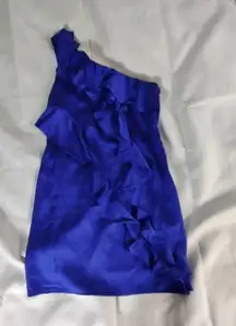 Collective Concepts Blue Satin Dress