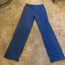 Blue 90% Organic Cotton Leggings