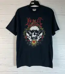 Vintage Bullet For My Valentine T-Shirt Black Graphic Print  Band Goth Emo M