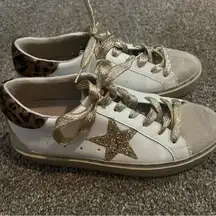 Shu Shop Womens Reba Pre Distressed Fashion Platform Sneakers size 7