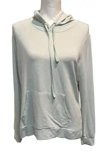 Weatherproof Women's Light Green white  Checkered‎ Hoodie