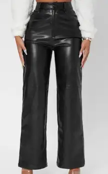 Leather Wide Leg Pants