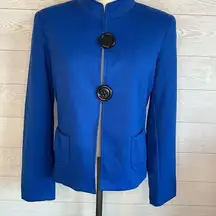 Harve Bernard royal blue crop jacket Size 8