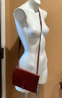 Lucky brand tan leather crossbody