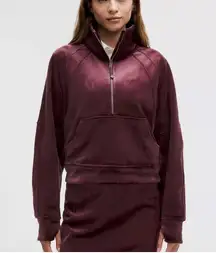 Lululemon Half-Zip Pullover Scuba Oversized Funnel-Neck Half Zip
Velvet XS/S